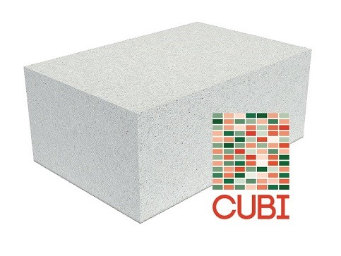 Газобетонный блок CUBI D700 B3,5 F100 625х250х375 ровный