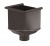Воронка водосборная AQUASYSTEM Матовый темно-коричневый RR32, D 125/90 мм
